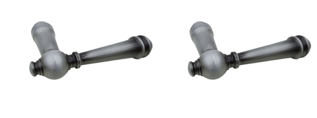2x Hans Scheitter 30756 ESIV 1842 8mm Рычажная ручка, стально-серая
