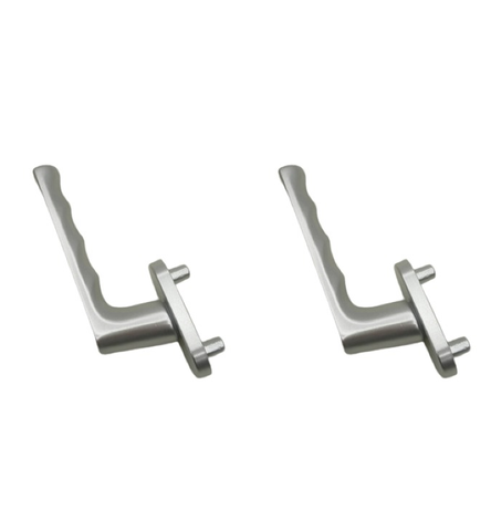 2x Hoppe 11750905 0700FA/66N/66NS Balcony Door Rosette Set