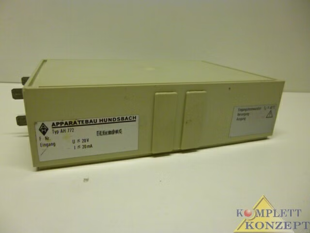 Apparatebau Hundsbach AH 772 Eingangstrennwandler 20mA Trennwandler AH772 
