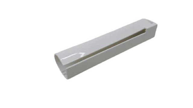 4x Plastic Hinge Cover Profile 76mm White