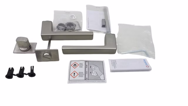 Hoppe 11713677 Türgriff Austin Rosette Alu Edelstahloptik