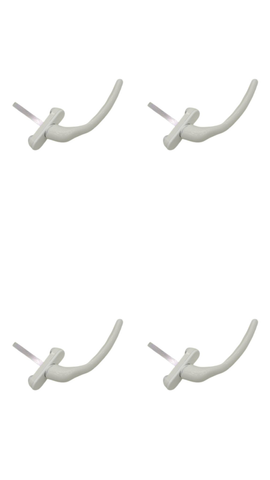 4x HOPPE 2172721182 0710LVK/U71Z 10/5 Window Handle
