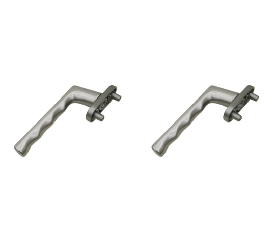 2x HOPPE 11750935 0700AF66N66NS Hamburg Rosette Set
