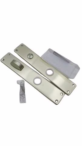 2x Hoppe 3104841 202SP 78/8mm Langschild Türschild Paar Alu