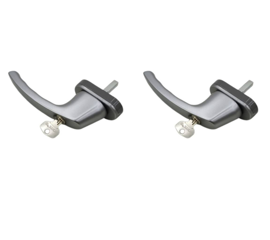 2x Hoppe 11621874 099S/U527 90° 7mm Luxembourg Window Handle