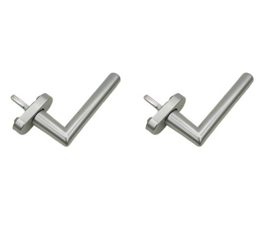 2x Hoppe 3820362 0400/U30 90° оконная ручка Amsterdam из алюминия, 7 мм