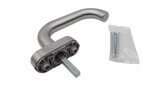 2x Hoppe 3324318 E038/U30 7mm Paris Fenstergriff Edelstahl