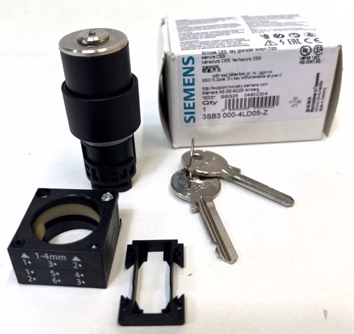 Siemens 3SB3 000-4LD05-Z Schloss CES key operated switch Schlüsselschalter