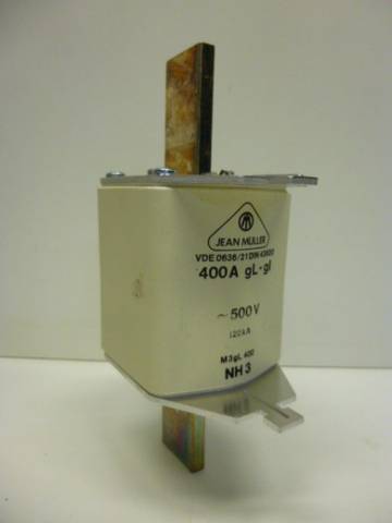 Jean Müller M3gL400 NH Fuse Insert NH Fuse Fuse 3 Pieces