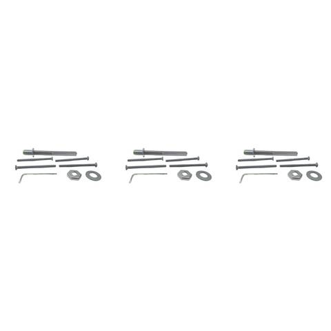 3x Hoppe 57-62mm 3770385 VZ-BS3B-Geomet 500A Fastening Set
