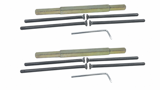 2x HOPPE 12113761 ZBSET-SBE-GR/GR-UB-M6-VLL-RDC Fastening