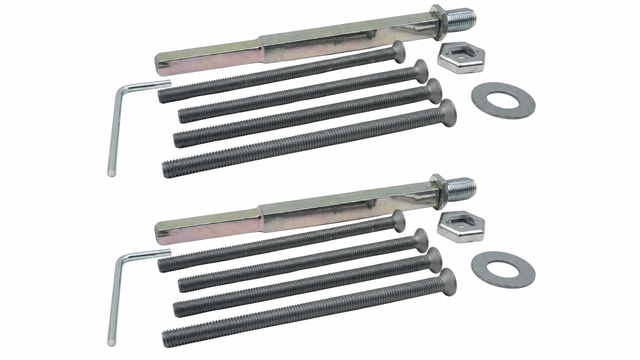 2x HOPPE 12114480 ZBSET-SBE-KN/GR-UB-M6-VLL-FDW Fastening