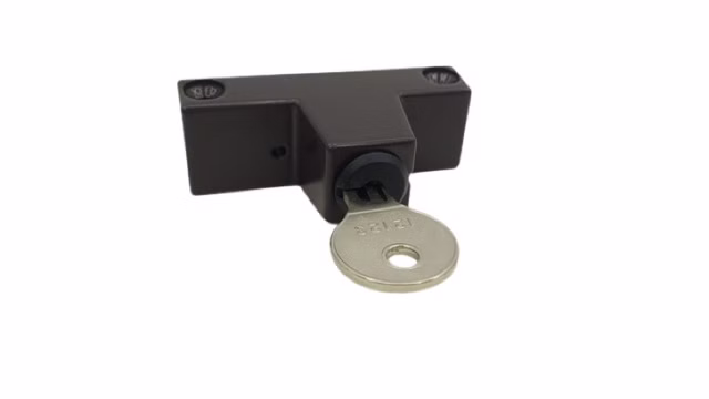 Roto 230152 Drehsperre Zylinder Braun Fenstersicherung