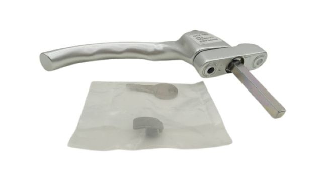 Hoppe 2578236 Lockable Aluminum Window Handle with Key