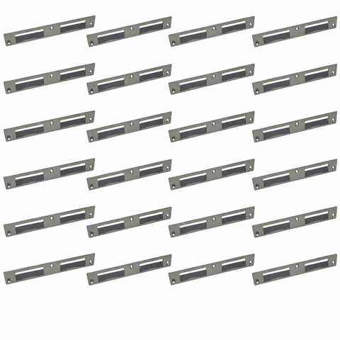 24x Door Strike Plate for Front Door, Universal 20x3 Steel Galvanized