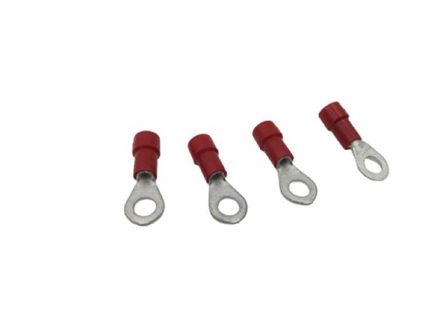 3x طرف كابل كبس Klauke 6204 ‏600V‏ 0.5-1QMM ‏M4‏ أحمر، 100 قطعة