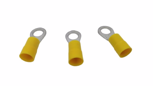 100x Klauke 6506 Quetschkabelschuh DIN46237 M6 gelb PVC 600v