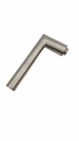 Türdrücker Edelstahl L-Form Griff ohne Rosette