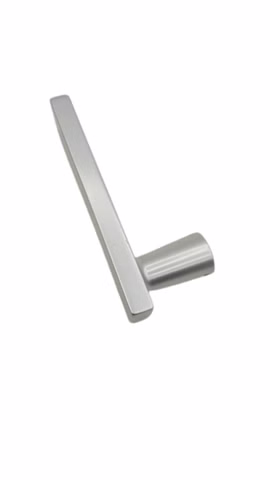 ASL Türdrücker-Lochteil Aluminium natur Drückergarnitur