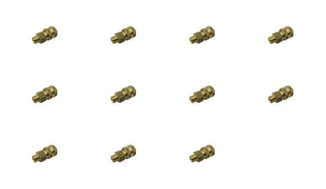 11x 21331007 L KA51/8MS Brass Quick Coupling External Thread