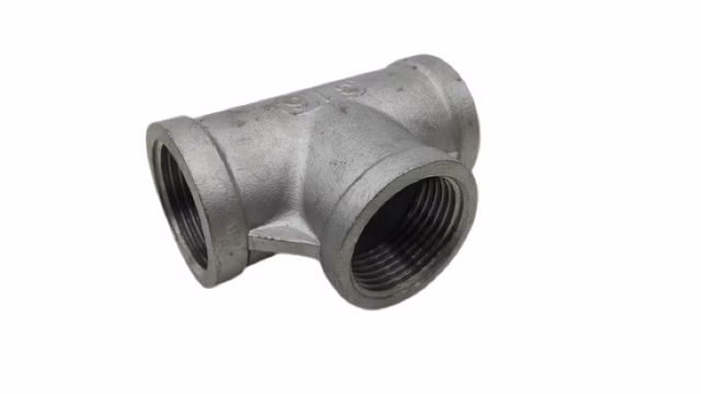 12510160 F TI 3 4 VA TEE Innengewinde Edelstahl Rohrfitting
