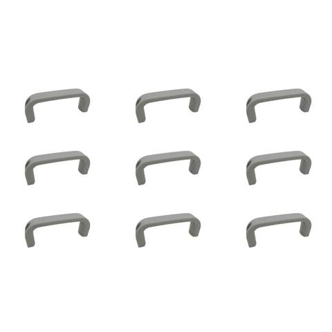 9x Rexroth 3842554718 Straped Handle Grip Gray