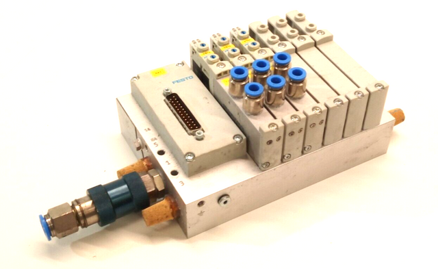 Festo Modules VABM-L1-14G-g14-6-GR, VAEM-L1-S-M1-25, 3x VUVG-S14-B52-ZT-G18-1T1L