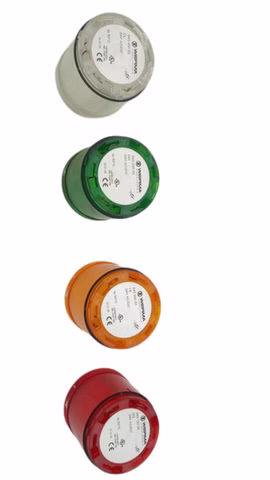 WERMA 843 100 55 Signalsäule Rot Gelb Grün Weiß 24V 4-teilig