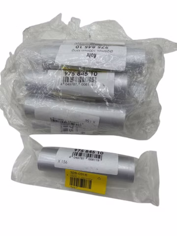 10x Werma 975 845 10 Rohr Ø25mm 100mm Alu Rohrstück 97584510