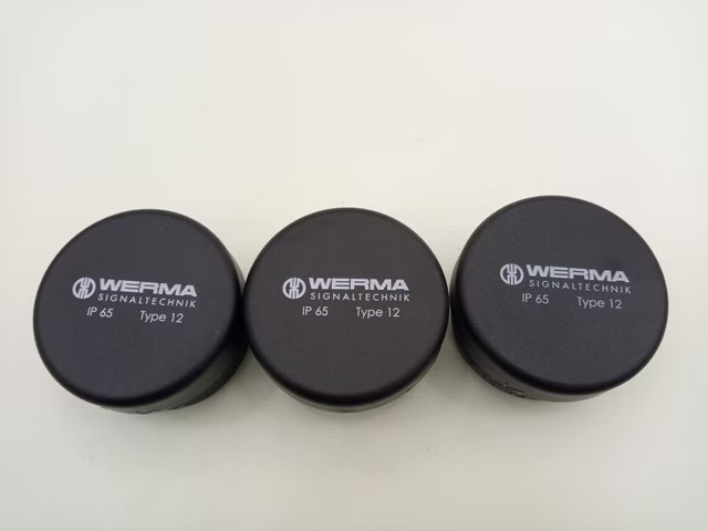 3x Werma 64081000 Signaltechnik Anschlusselement  IP65 Typ12