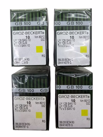 100er Set Groz-Beckert UY128SAN10 TVx3 RG Nm80/12 Nähnadeln