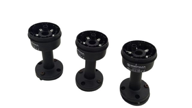 3x Werma 64081000 Signal Column Base Mounting Foot Signal Column