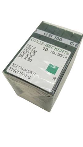 100x Groz-Beckert 727F 130x3 DFx3 Sewing Machine Needles 90/14