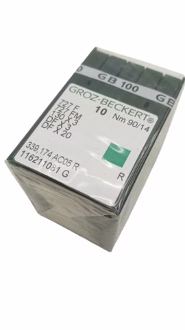 100x Groz-Beckert 727F 130x3 DFx3 Nähmaschinennadeln 90/14