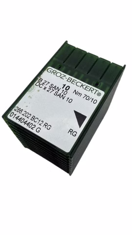 100x Groz-Beckert B27 SAN10 DCx27 RG Nm70/10 Nähnadeln