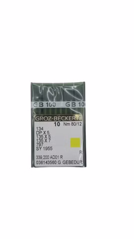 100x Groz-Beckert 134 DPX5 135X7 Nähmaschinennadeln Nm80/12