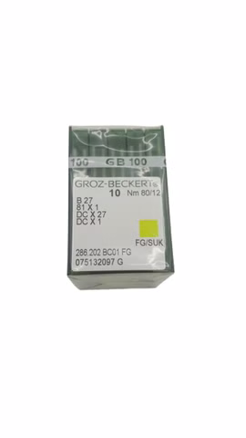 100x GROZ-BECKERT B27 DCx1 FG/SUK Nm80/12 Nähmaschinennadeln