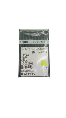 100x Groz-Beckert 134ZZ 1906 265-5 SGX1906 Nm80/12 Sewing Needles