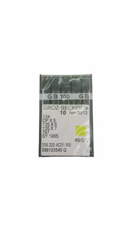 100x Groz-Beckert 134 DPx5 SY1955 Nm80/12 RS/SPI Nähnadeln