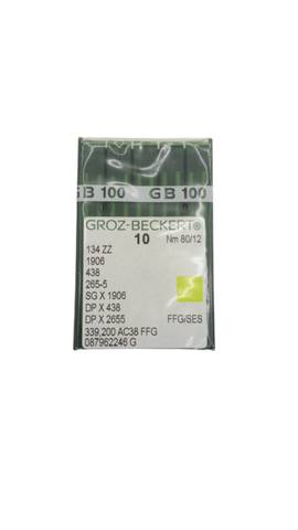 100x Groz-Beckert 134ZZ SGX1906 DPx438 Nm80/12 Sewing Needles