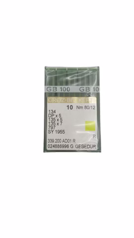 100x Groz-Beckert 134 DPx5 SY1955 Nm80/12 Nähnadeln GB100