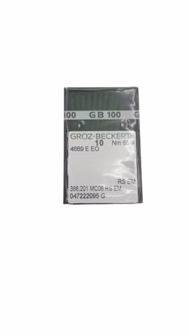 100x Groz-Beckert 4669E E0 Nm65/9 Nähmaschinennadeln