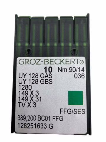 60x Groz-Beckert UY128GBS TVX3 Nähmaschinennadeln Nm90/14