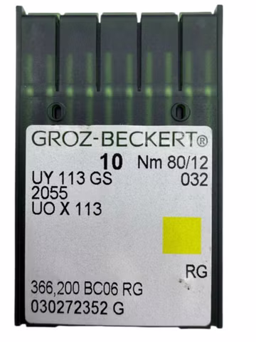 40x Groz-Beckert UY113GS UOX113 Nähmaschinennadeln Nm80/12