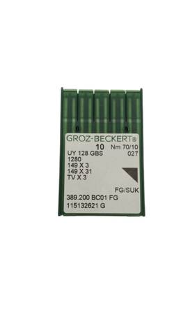 50x Groz-Beckert UY128GBS 149x3 TVx3 Nm70/10 إبر ماكينات الخياطة