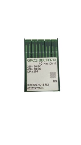 60x إبر الماكينات Groz-Beckert 265-50 EO DPx265 RG 100/16