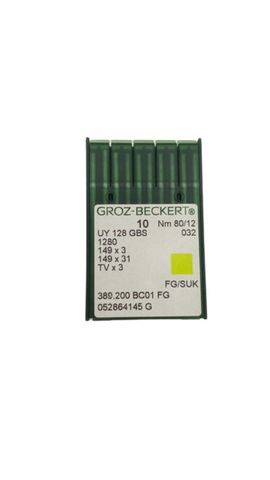 100x Groz-Beckert UY128 GBS 1280 80/12 Needles Sewing Needles