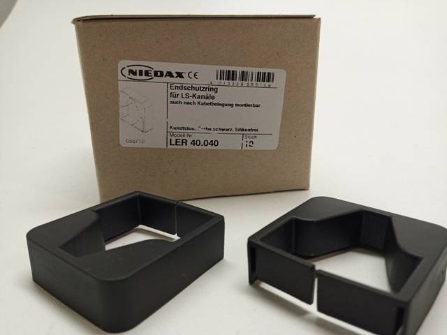 Niedax End Protection Rings LER 40.040 black-gray LER40.040 PU 10 PCS