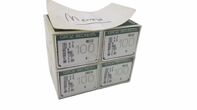4x Groz-Beckert 151X7 151X5 Merrow Nähmaschinennadeln 70/10