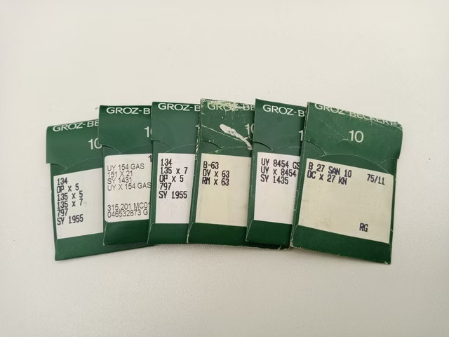 60x Groz-Beckert NM70/10, 90/12, 75/11 Nadelsortiment 10er
